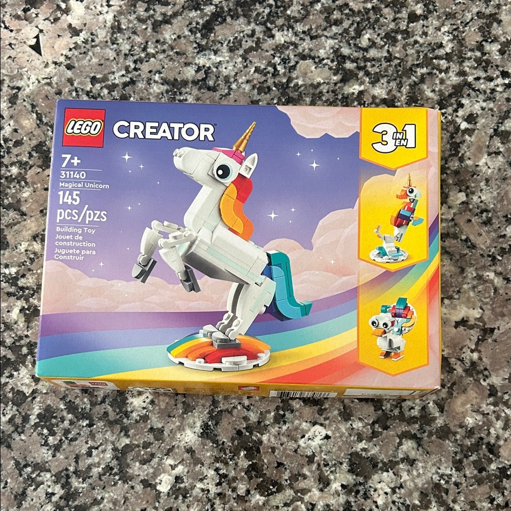 LEGO Creator 3-in-1 Rainbow Unicorn Set